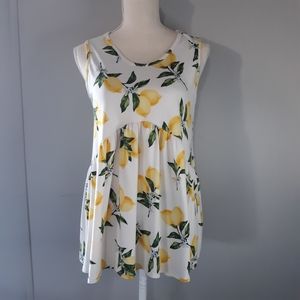 Agnes & Dora Sleeveless Muse Lemon Top